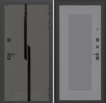 Входная дверь CARBON 30 - Серый рельеф софт - фото 100388