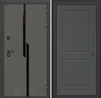 Входная дверь CARBON 11 - Графит софт - фото 100418