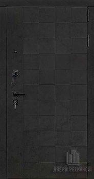 Дверь входная Quadro, цвет бетон графит темный 10 мм, панель - quadro цвет меламин белый - фото 106103