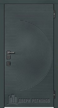Дверь входная уличная Малахит Термо, цвет Зеленый темный, панель - perfecto цвет Серый бархат - фото 107901
