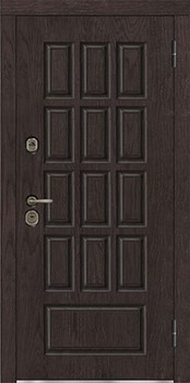 Дверь входная уличная Центурион Люкс, цвет английский орех, панель - trend цвет chiaro patina argento (ral 9003) - фото 108252