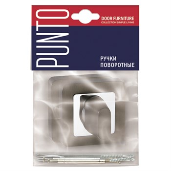 Ручка Punto (Пунто) поворотная BK6.K.QR52 (BK6 QR) GR/CP-23 графит/хром - фото 117511