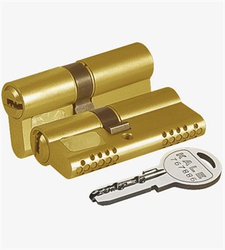 Цилиндровый Kale kilit (Кале килит) механизм 164 OBS SNE/100 (45+10+45) mm латунь 5 кл. БЛИСТЕР - фото 129871