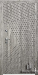 Дверь входная Nova, цвет дуб мелфорд грей софт, панель - light 2127 цвет тортора soft