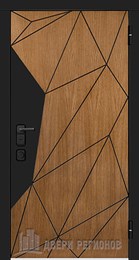 Дверь входная уличная Композит Термо, цвет Туманный лес, панель - trend цвет chiaro patina argento (ral 9003)