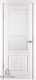 Дверь межкомнатная Двери Регионов  Баден 2 Эмаль белая (Ral 9003) Остекленная
