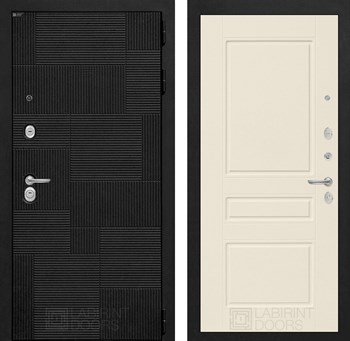 Входная дверь PAZL 03 - Крем софт - фото 100066