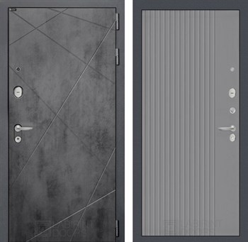 Входная дверь LOFT 29 - Серый рельеф софт - фото 100235