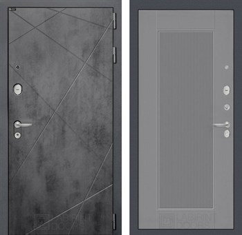 Входная дверь LOFT 30 - Серый рельеф софт - фото 100237