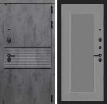 Входная дверь INFINITY 30 - Серый рельеф софт - фото 100596