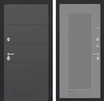 Входная дверь ART 30 - Серый рельеф софт - фото 101057
