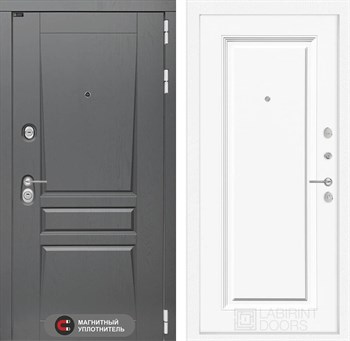 Входная дверь Платинум 27 - Эмаль RAL 9003 - фото 101251