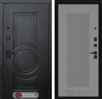 Входная дверь GRAND 30 - Серый рельеф софт - фото 101974