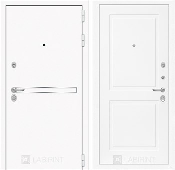 Входная дверь Лайн WHITE 11 - Белый софт - фото 103140