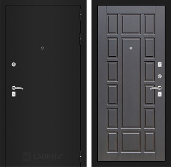 Входная дверь CLASSIC шагрень черная 12 - Венге - фото 103558