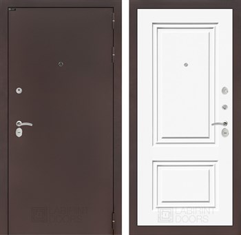 Входная дверь CLASSIC антик медный 26 - Эмаль RAL 9003 - фото 103686