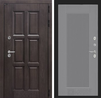 Входная дверь Лондон 30 - Серый рельеф софт - фото 103924