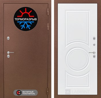 Входная дверь Термо Магнит 23 - Белый софт - фото 104376
