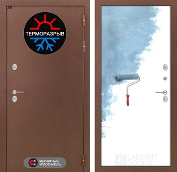 Входная дверь Термо Магнит 28 - Грунт под покраску - фото 104410