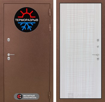 Входная дверь Термо Магнит 06 - Сандал белый - фото 104422