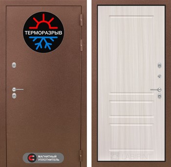 Входная дверь Термо Магнит 03 - Сандал белый - фото 104430