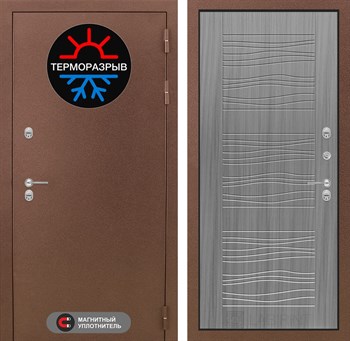 Входная дверь Термо Магнит 06 - Сандал серый - фото 104472