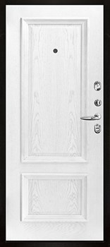 Дверь входная Quadro, цвет бетон графит темный 10 мм, панель - корсика цвет дуб perla - фото 106148