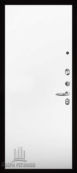 Дверь входная Quadro, цвет бетон графит темный 10 мм, панель - aurum цвет аляска гладкая - фото 106166