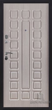 Дверь входная Спартак, цвет Антик темное серебро, панель - Спартак цвет ПВХ белёный дуб - фото 106320