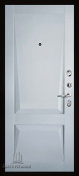 Дверь входная взломостойкая Сенатор плюс SOLID, цвет cерый нубук soft, панель - perfecto цвет Светло-серый бархат - фото 106832