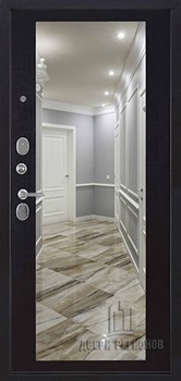 Дверь входная Президент S1Z, цвет графит с блестками антик, панель - зеркало maxi цвет венге - фото 107118 Дверь входная Президент S1Z, цвет графит с блестками антик, панель - зеркало maxi цвет венге - фото 107118