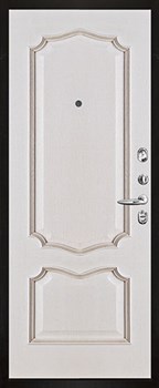 Дверь входная Президент Стайл, цвет чёрная мягкая шагрень, панель - премьера цвет белая патина - фото 107608 Дверь входная Президент Стайл, цвет чёрная мягкая шагрень, панель - премьера цвет белая патина - фото 107608