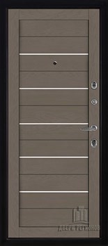 Дверь входная уличная Гранит Термо, цвет Горький шоколад, панель - light 2127 цвет Тортора soft - фото 107802