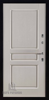 Дверь входная уличная Термо 3, цвет антик темное серебро, панель - виктория цвет эмаль слоновая кость - фото 108362