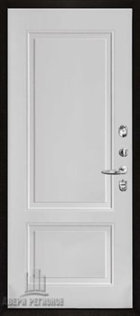 Дверь входная уличная Термо 3, цвет антик темное серебро, панель - lana (лана) цвет белый снег soft - фото 108398