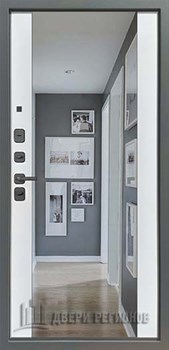 Дверь входная Страж К-8 Зеркало, цвет velluto oscure ag 710, панель - 3k yodoors-8 цвет velluto bianco ag 700 + Зеркало - фото 110188 Дверь входная Страж К-8 Зеркало, цвет velluto oscure ag 710, панель - 3k yodoors-8 цвет velluto bianco ag 700 + Зеркало - фото 110188