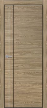 Дверь межкомнатная Тамбурат (Tamburat) 4105 дуб мадейра черная кромка - фото 110218