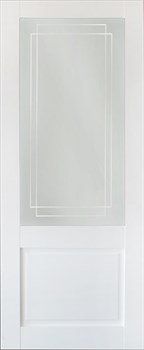 Дверь межкомнатная Сицилия 90001 снежная королева остекленная - фото 110303