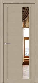 Дверь межкомнатная UniLine 30004 SoftTouch кремовый soft touch остекленная - фото 110316