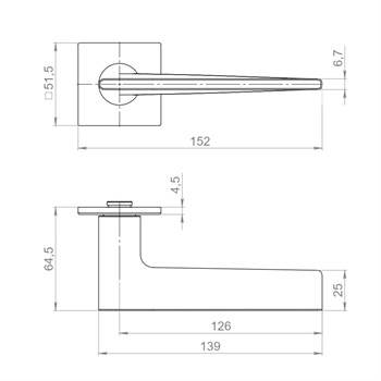 Ручка Armadillo (Армадилло) раздельная K.YM.TRUFFLE MWSC-33 итальянский тисненый - фото 113933