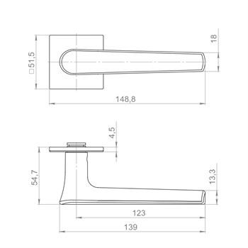Ручка Armadillo (Армадилло) раздельная K.YM.VANILLA MWSC-33 итальянский тисненый - фото 113952