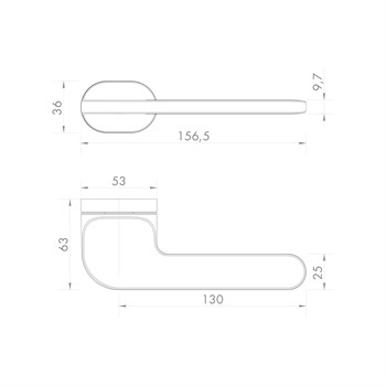 Ручка Armadillo (Армадилло) раздельная R.UCR36.DUNE AC-9 медь - фото 113998