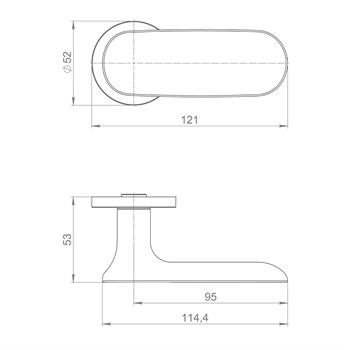 Ручка Armadillo (Армадилло) раздельная R.URS52.SOHO BL-26 черный - фото 114755