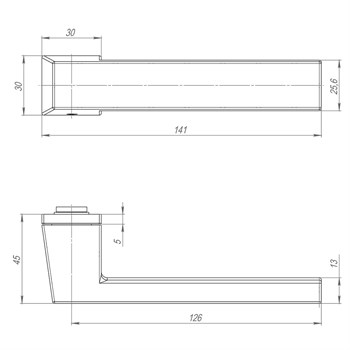 Ручка Armadillo (Армадилло) раздельная K.ART30.CLARITY BL-26 черный - фото 114772