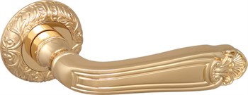 Ручка Fuaro (Фуаро) раздельная R.SM58.LOUVRE (LOUVRE SM) GOLD-24 золото 24К - фото 114995