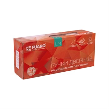 Ручка Fuaro (Фуаро) раздельная LM/Z K.QS52.FLASH CP/WH-19 хром/белый - фото 115388