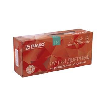 Ручка Fuaro (Фуаро) раздельная LM/Z K.QS52.TITAN SN/BL-3 никель/черный - фото 115458