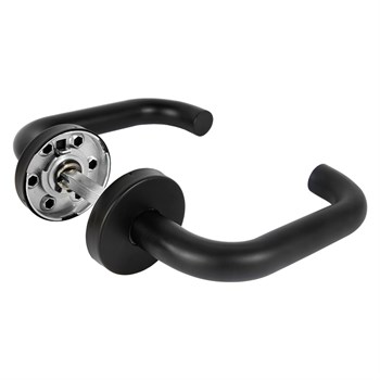 Ручка Fuaro (Фуаро) раздельная R.DSS201-0203/19 (8х110 мм) (INOX 201) BLACK - фото 115477