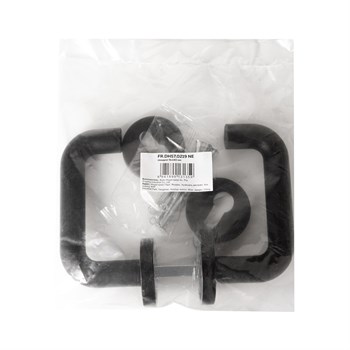 Комплект Fuaro (Фуаро) дверных ручек с накладками под цилиндр FR.DH57.0219 NE (DH-0219 NE) 9x140 мм, BL-24 черный - фото 115499