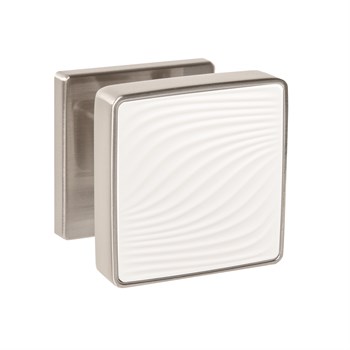 Ручка Punto (Пунто) раздельная K.EST.Q52.GIPNOZ SN/WH-3 матовый никель/белый - фото 115528